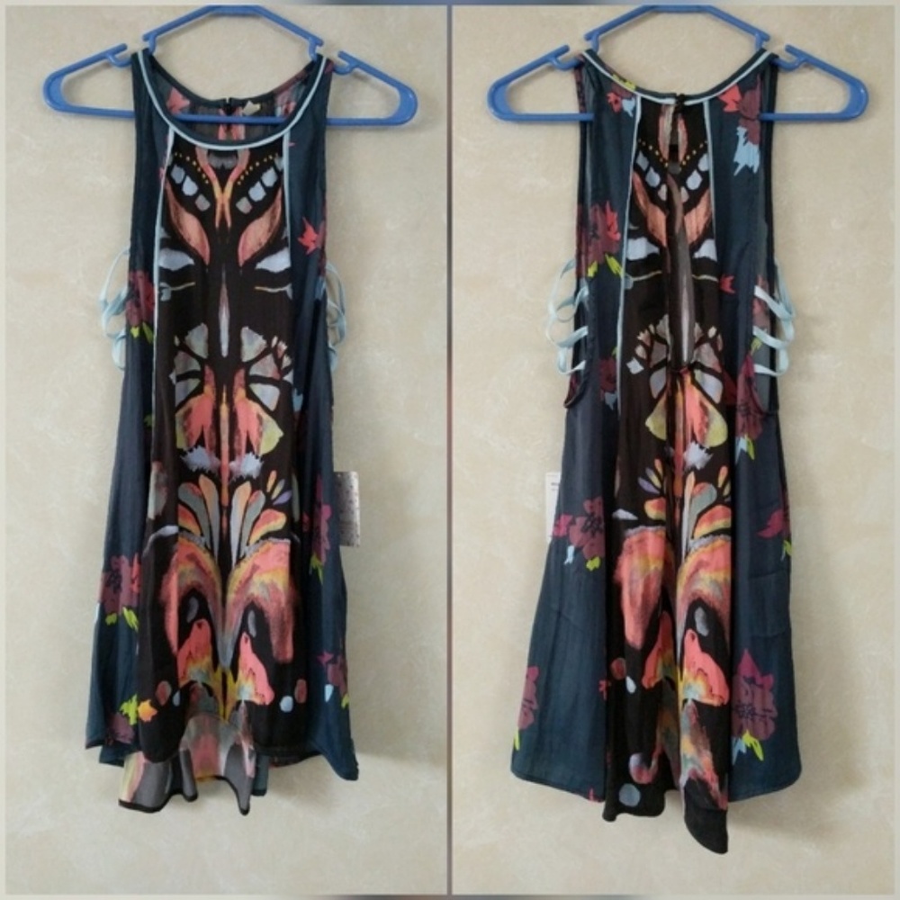 Free People Dream Free Printed Mini Dress - Picture 3 of 5
